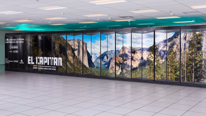 El Capitan supercomputer, hosted at the Lawrence Livermore National Laboratory in Livermore, California