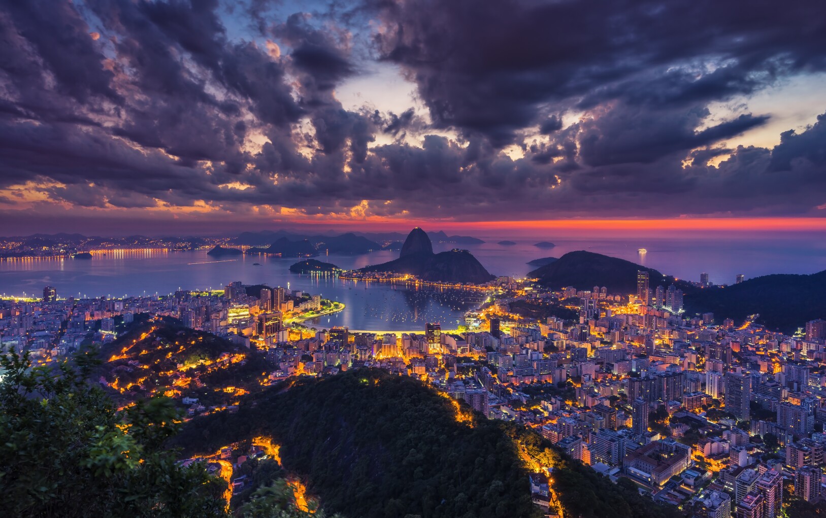 Rio de Janeiro, twilight, Brazil, cityscape, LatAm, 575