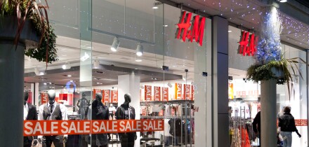 H&M sales at shop, UK