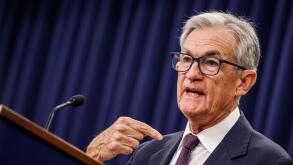 Washington, United States. 17th Sep, 2025. Federal Reserve Chairman Jerome Powell speaks during a press conference following the Federal Open Market Committee (FOMC) meeting on September 17, 2025 in Washington, DC. The Federal Reserved announced a quarter