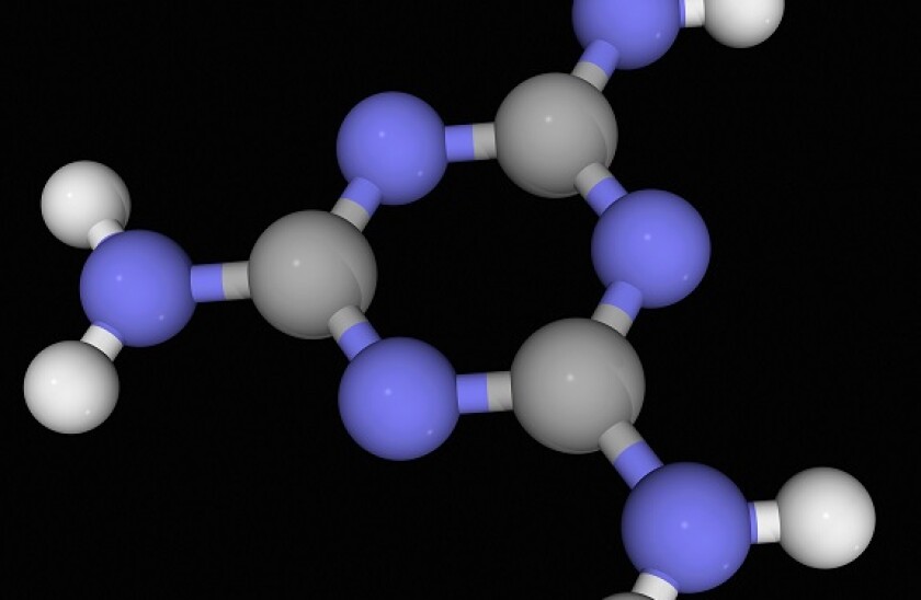 Melamine molecule