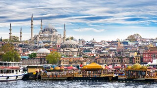 Istanbul the capital of Turkey, eastern tourist city.