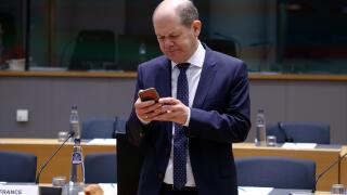Brussels, Belgium. 12st March 2019. Finance Minister of Germany Olaf Scholz  arrives to attend in an Economic and Financial (ECOFIN) Affairs Council meeting. Alexandros Michailidis/Alamy Live News