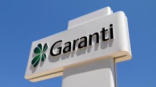 Sign of the Turkish 'Garanti' Bank.