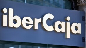 Barcelona, Spain, Sparkasse bank Iber Caja