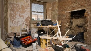 Room undergoing renovation