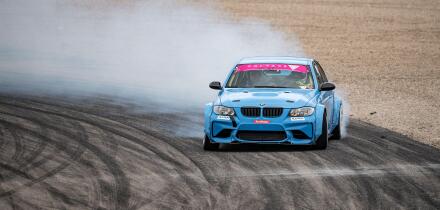 Bmw 3 Series E90 drifting on the circuit