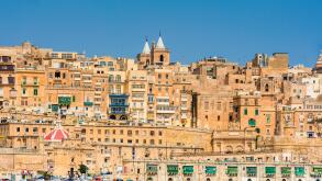 Fortified city of Valletta Malta