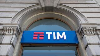 TIM (Telecom Italia Mobile) logo, Italian mobile phone network brand