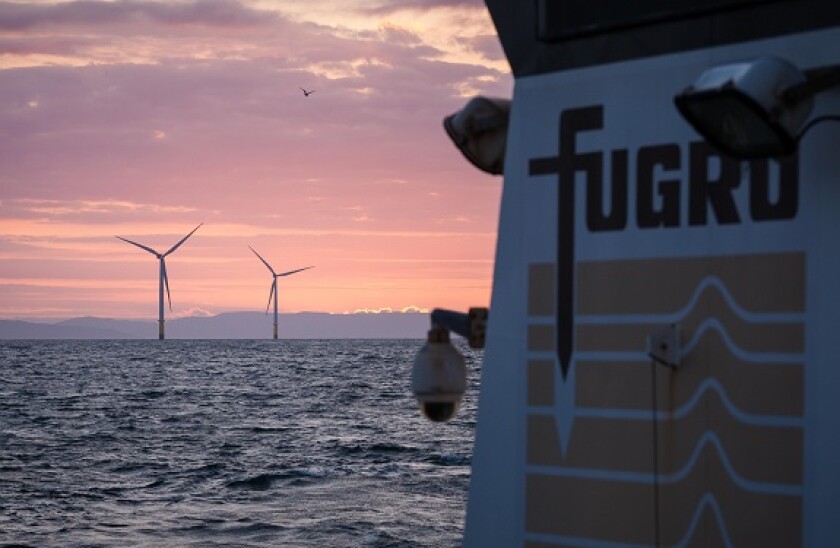 Morning on a Fugro Vessel working on the Walney Extension Offshore Wind Farm in the UK