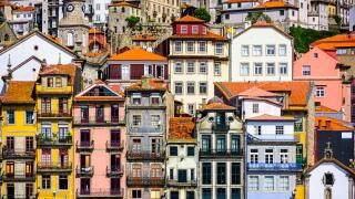 Porto, Portugal old buildings.