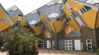 Cube houses (Kubuswoningen) are a set of innovative houses built in Rotterdam designed by architect Piet Blom