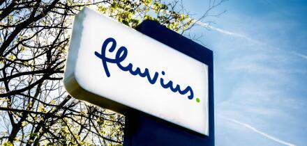 The Fluvius utility company for gas, electricity and sewers in Kortrijk, West Flanders, Belgium, 10 April 2025