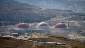 Teck Resources' Highland Valley Copper Mine is seen Logan Lake, British Columbia, Thursday, Sept. 11, 2025. (Darryl Dyck/The Canadian Press via AP)