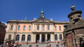 Stock Exchange building, Stortorget Square, Gamla Stan (Old city center), Stockholm, Sweden