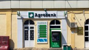 "Samarkand, Uzbekistan- 4.3.2024: "Agrobank in Uzbekistan a central Asia and Russian bank"