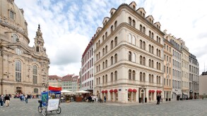 Quartier 3 at Neumarkt square, office building, commercial building, Frauenkirche, Church of Our Lady, Old Town, Dresden, Saxony