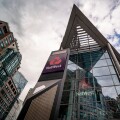 LONDON-  Natwest exterior signage of the headquarters office on
