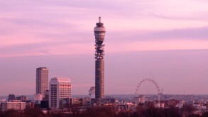 day BT British Telecom Tower in London England Britain United Kingdom UK. Image shot 2014. Exact date unknown.