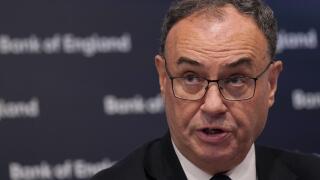 File photo dated 03/10/24 of Andrew Bailey, Governor of the Bank of England, speaks during the Bank of England Monetary Policy Report press conference at the Bank of England, London. Mr Bailey has said interest rate cuts could become "more aggressive", sp