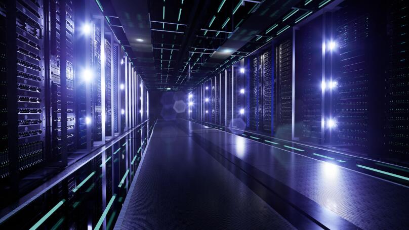 Data Center with Servers.