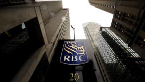 A Royal Bank of Canada sign is shown in the financial district in Toronto on August 22, 2017. Royal Bank of Canada is denying a report in the New York Times that it was able to read, write and delete users' messages on the social networking website Facebo