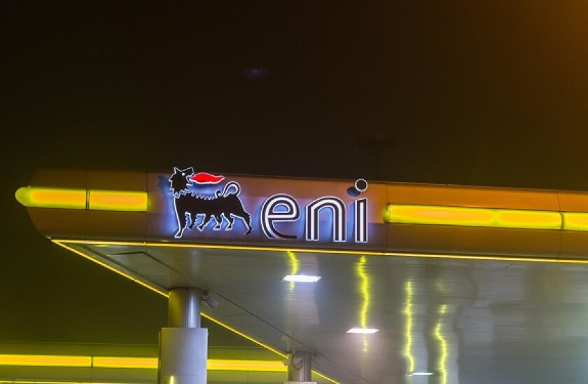 Emblem of ENI, Italy's national oil company