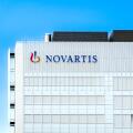 Basel, Switzerland - May 18, 2024: Headquarters of Novartis or Novartis Campus under cloudy skies