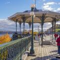 Terasse Dufferin in autumn Quebec Canada