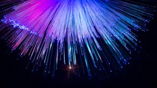 Internet technology fiber optic background