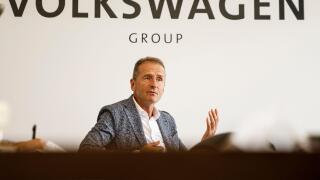 Wolfsburg, Germany. 26th July, 2021. Herbert Diess, Chairman of the Board of Management of Volkswagen AG, during an interview with editors of the Deutsche Presse Agentur (DPA). Credit: Carsten Koall/dpa/Alamy Live News