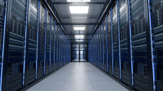 AI-generated generic data centre server room