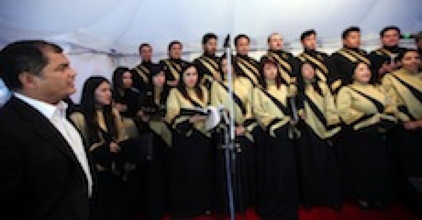 Rafael Correa, Ecuador