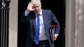 Prime Minister Boris Johnson departs 10 Downing Street, Westminster, London, to attend Prime Minister's Questions at the Houses of Parliament. Picture date: Wednesday July 6, 2022.