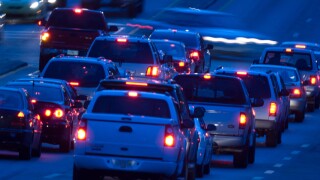 car traffic at night