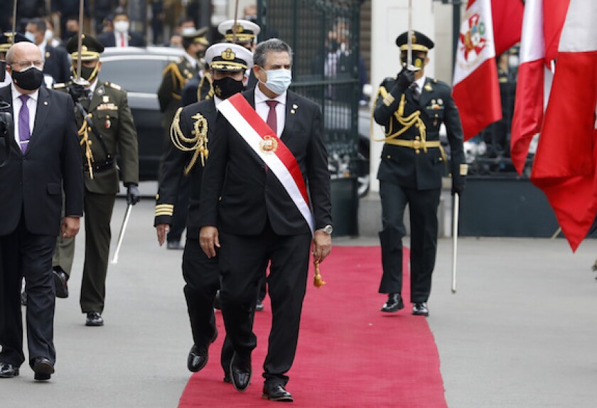 Peru, Manuel Merino, president, LatAm, 575, impeachment