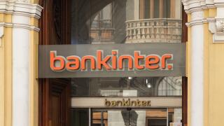 VALENCIA, SPAIN - OCTUBRE 14, 2021: Bankinter is a Spanish financial services company headquartered in Madrid