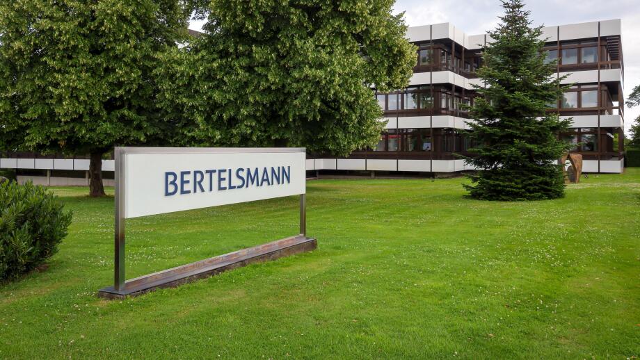 Guetersloh, North Rhine-Westphalia, Germany - BERTELSMANN, headquarters of Bertelsmann SE & Co. KGaA. Bertelsmann is an international media, services,