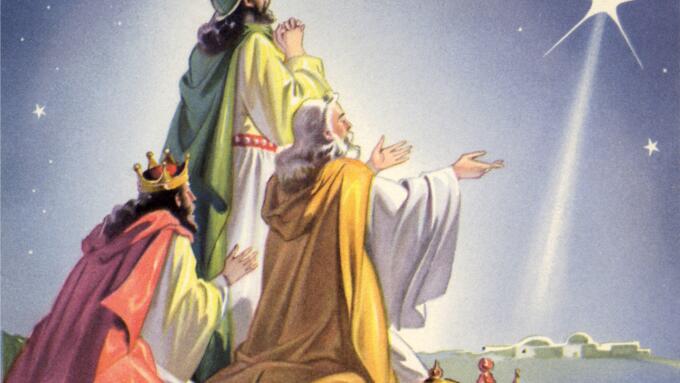 Three Wise Men. Image shot 1950. Exact date unknown.