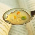 letter-shaped pasta soup