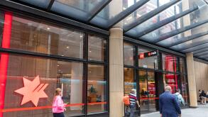 NAB, National Australia Bank branch in George Street,Sydney,Australia