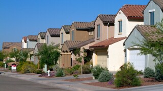 Red Rock Village housing development in Pinal County, Arizona, USA.