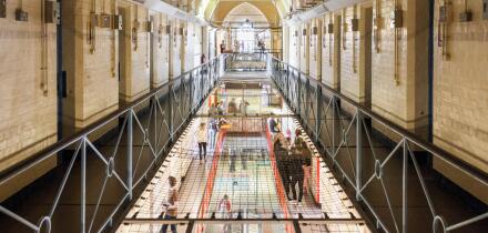 Prison Cells Landing, Reading Prison, Reading, Berkshire, England, GB, UK