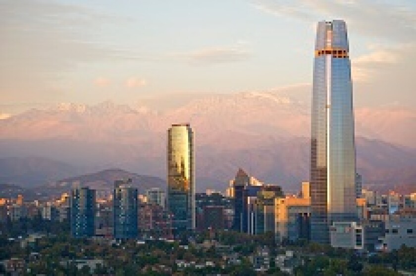 Santiago Chile skyline from Alamy 230x150