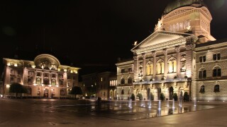 Swiss Parliament Building and Swiss National Bank Bundesplatz, Bern