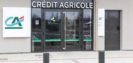 Orleans, France - March 19, 2017: Credit Agricole agency. Credit Agricole is a French network of cooperative and mutual banks