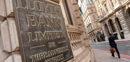 Lloyds Bank on Threadneedle Street, London, UK