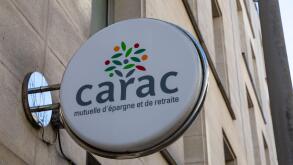 Bordeaux , France -  02 15 2024 : Carac logo brand and sign text of french mutual savings and retirement