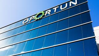 Sep 25, 2019 San Carlos / CA / USA - Oportun headquarters in Silicon Valley; Oportun Financial Corporation provides financing services, such as person