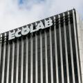 A logo sign outside of the headquarters of Ecolab, Inc., in St. Paul, Minnesota on October 24, 2015.